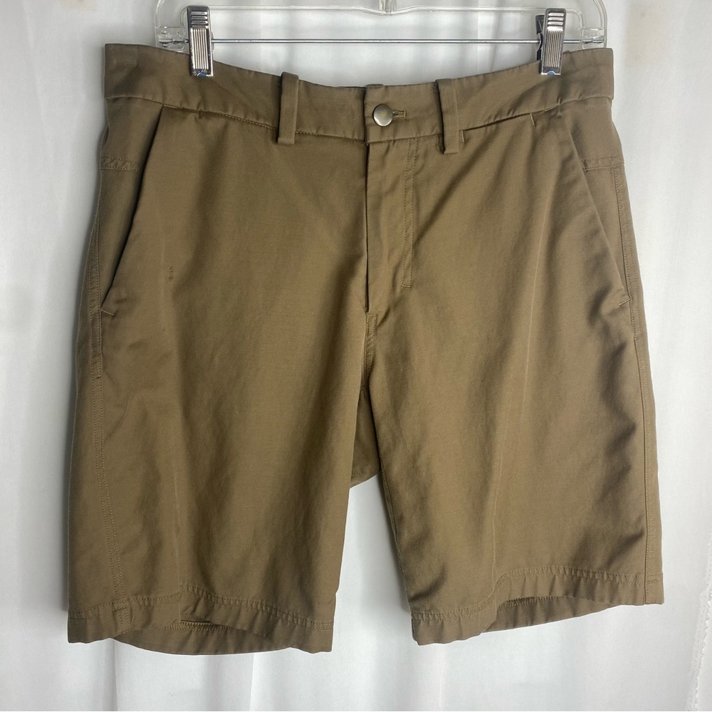 Lululemon Commission Short *Qwick Chino 9" Size 30 Tan Brown